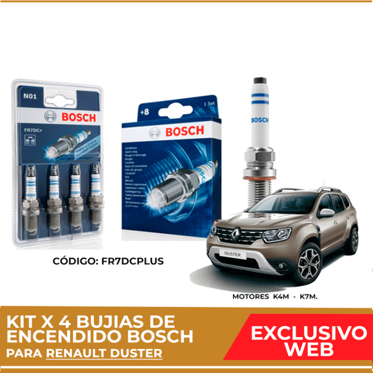 Kit 4 Bujias De Encendido Bosch Para Renault Duster Lubritodo