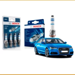Kit 4 bujias de encendido Bosch para Audi A6 con instalación incluida