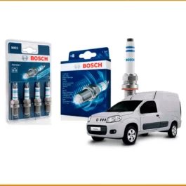 Kit 4 bujias de encendido Bosch para Fiat Fiorino