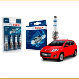 Kit 4 bujias de encendido Bosch para Fiat Palio con instalación incluida