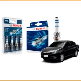 Kit 4 bujias de encendido Bosch para Fiat Siena
