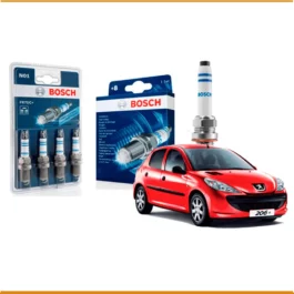 Kit 4 bujias de encendido Bosch para Peugeot 206