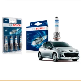 Kit 4 bujias de encendido Bosch para Peugeot 207