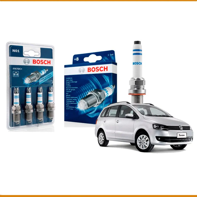 Kit 4 bujias de encendido Bosch para Volkswagen Suran