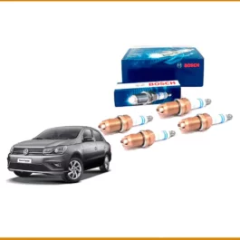 Kit 4 bujias de encendido Bosch para Volkswagen Voyage