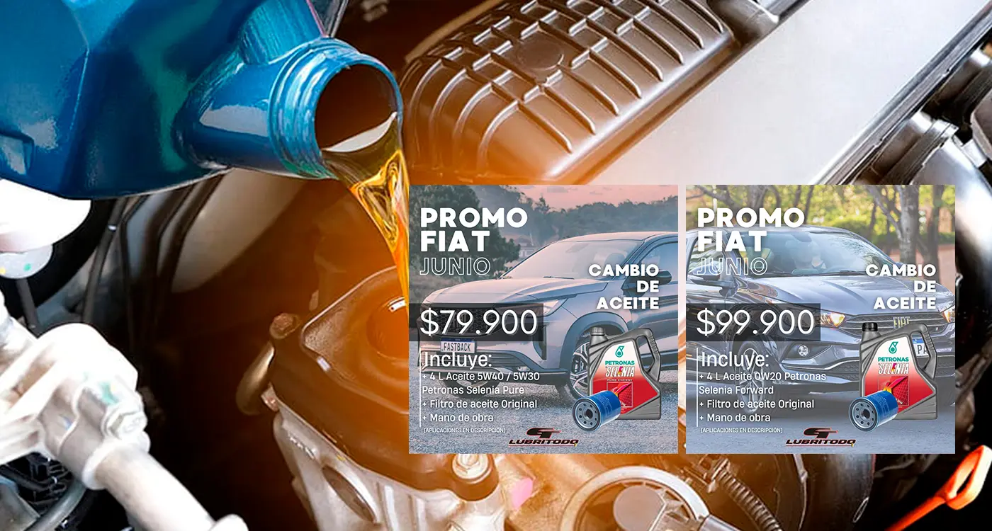 slider promos FIAT Cambio de Aceite y Filtro lubricentro