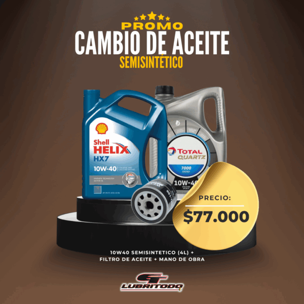Promo Cambio de Aceite Semisintético