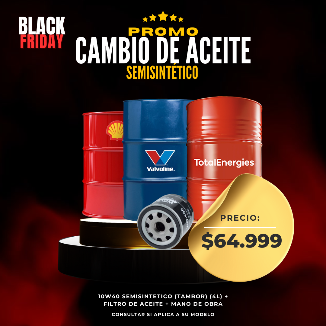 Promo Cambio de Aceite Semisintético Tambor
