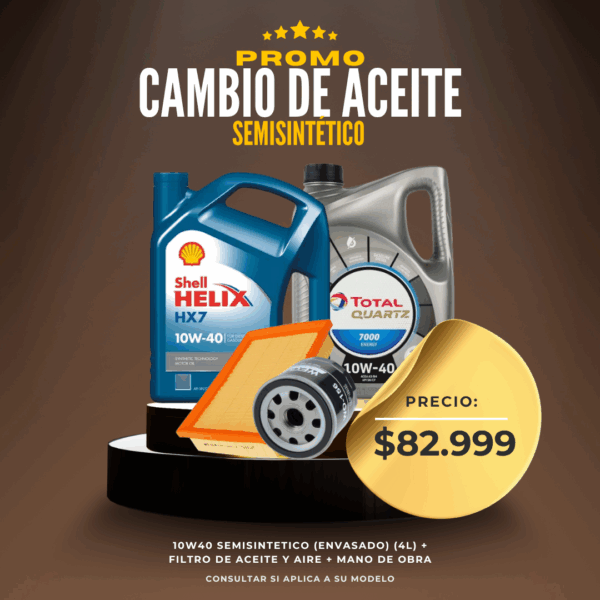 Promo Cambio de Aceite Semisintético Plus