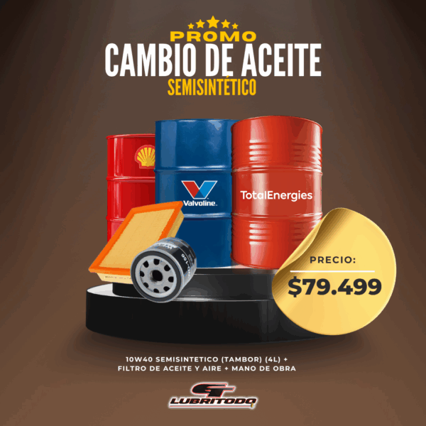 Promo Cambio de Aceite Semisintético Plus Tambor