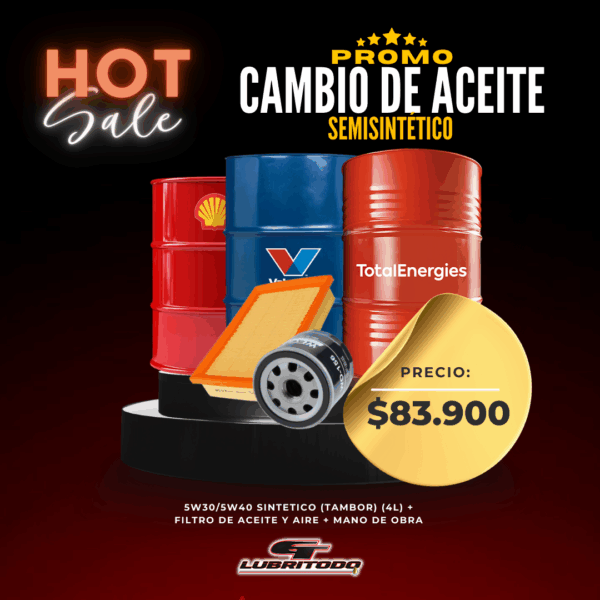 Promo Cambio de Aceite Sintético Plus Tambor